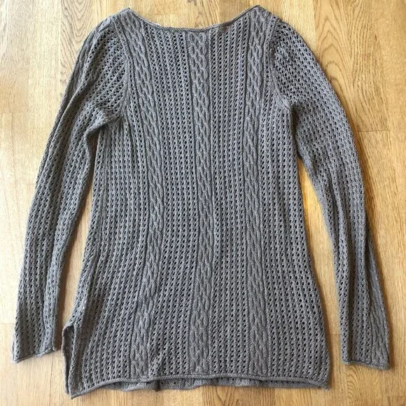 Jeanne Pierre Taupe Knit Sweater Size Medium NWT - Picture 6 of 8